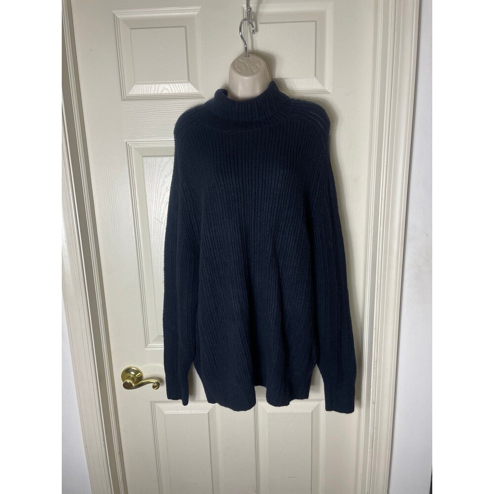 7 diamonds navy cowl neck sweater NWT